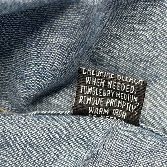 Northcrest Denim Shirt Button Long Sleeve Vintage Blue Western Work Outdoor XXLT - Picture 11 of 12